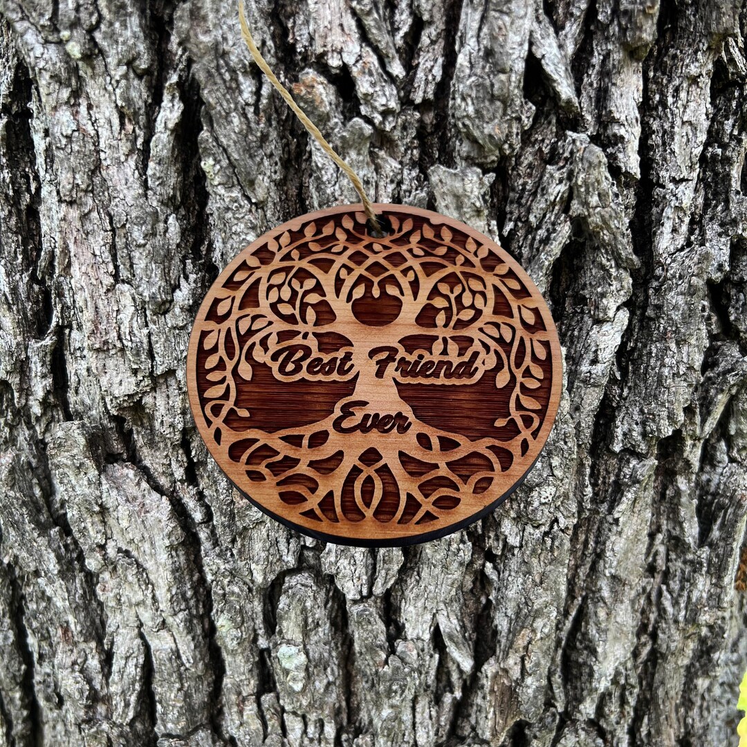 Elephant Worlds Greatest Godfather - Cedar Ornament Elephant Worlds Greatest Godfather - Cedar Ornament